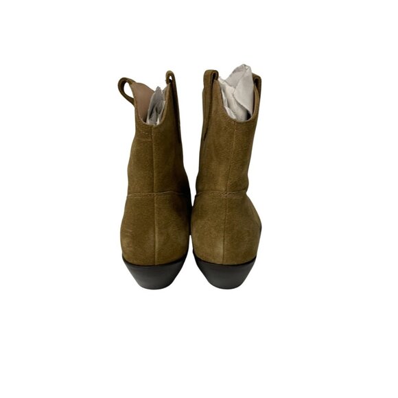 Boden Womens Suede Western Ankle Boot Brown EU 39 US 8 Pull On Pointed Toe A1462 - Picture 3 of 11